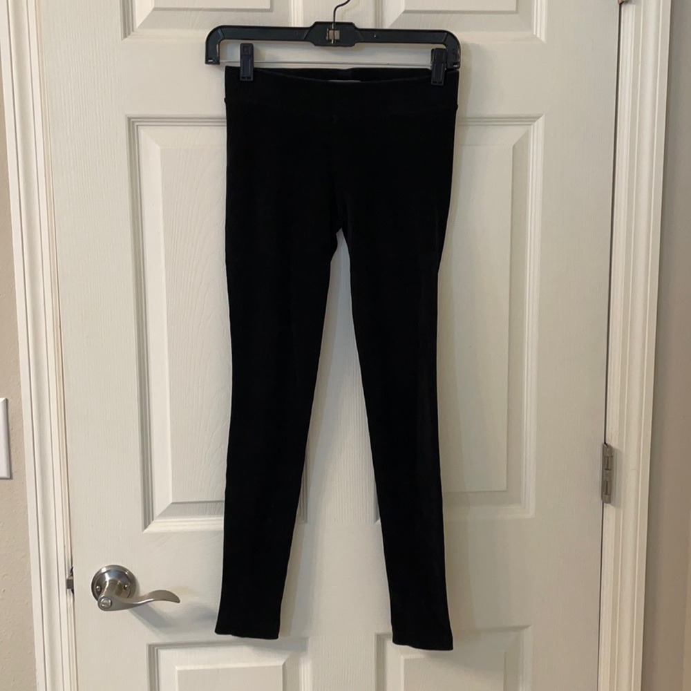 Vince Corduroy Black Leggings Size XS